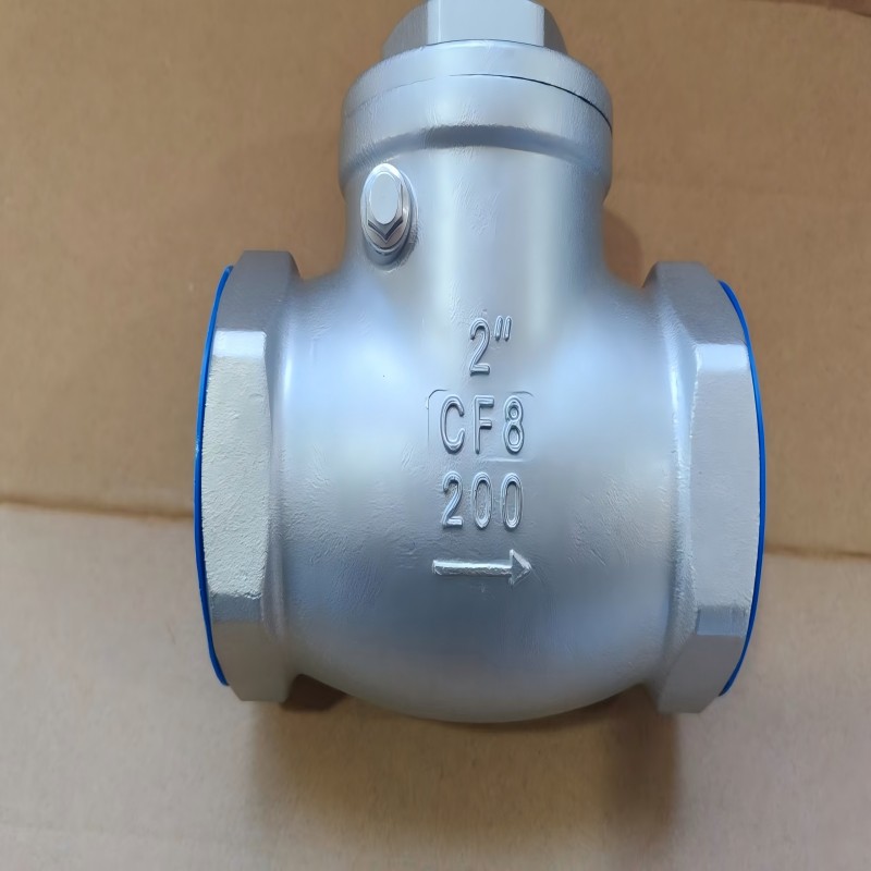 Internal screw swing check valve