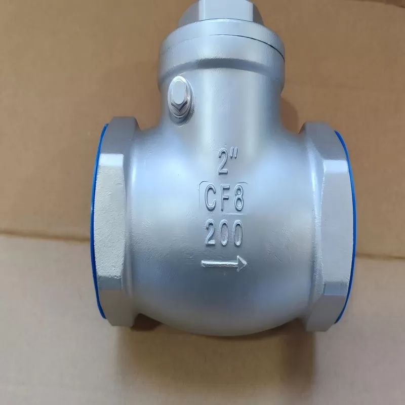 Internal screw swing check valve