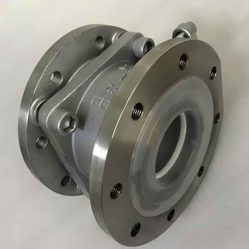 Fluorine lined discharge ball valve，Fluorine-Lined Ball Valve，Fluorine lined valve