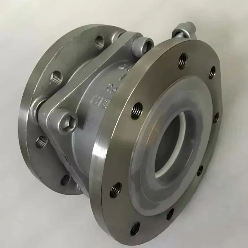 Fluorine lined discharge ball valve，Fluorine-Lined Ball Valve，Fluorine lined valve