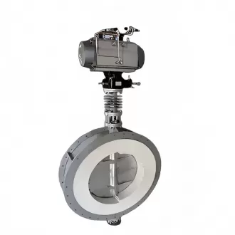 1200℃ high temperature butterfly valve;High Temperature Butterfly Valve
