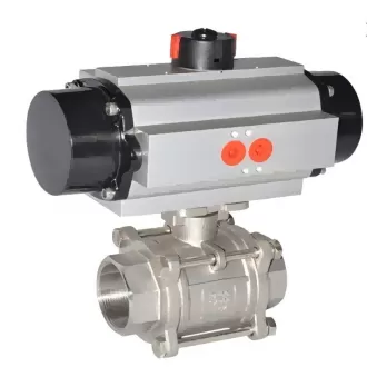 3 pc pneumatic ball valve, pneumatic ball valve, ball valve