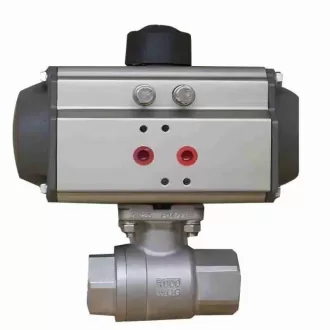 Q611 pneumatic two-piece ball valve，pneumatic two-piece ball valve， two-piece ball valve