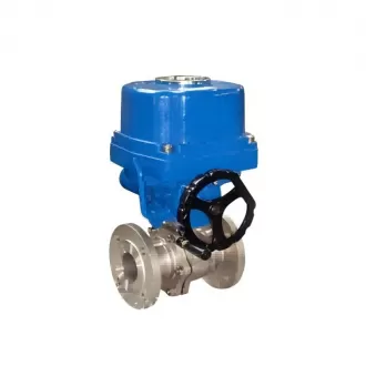 Electronic O-type electric regulating ball valve, electric regulating ball valve