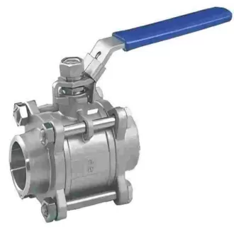 Three piece butt welded ball valve,ball valve