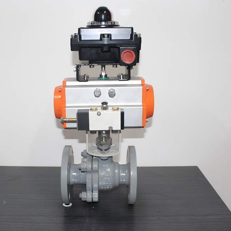 Q641F flange pneumatic ball valve,flange pneumatic ball valve,pneumatic ball valve, ball valve