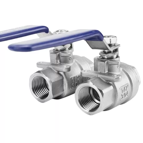 Stainless steel 316/304 internal thread two-piece threaded ball valve, two-piece threaded ball valve