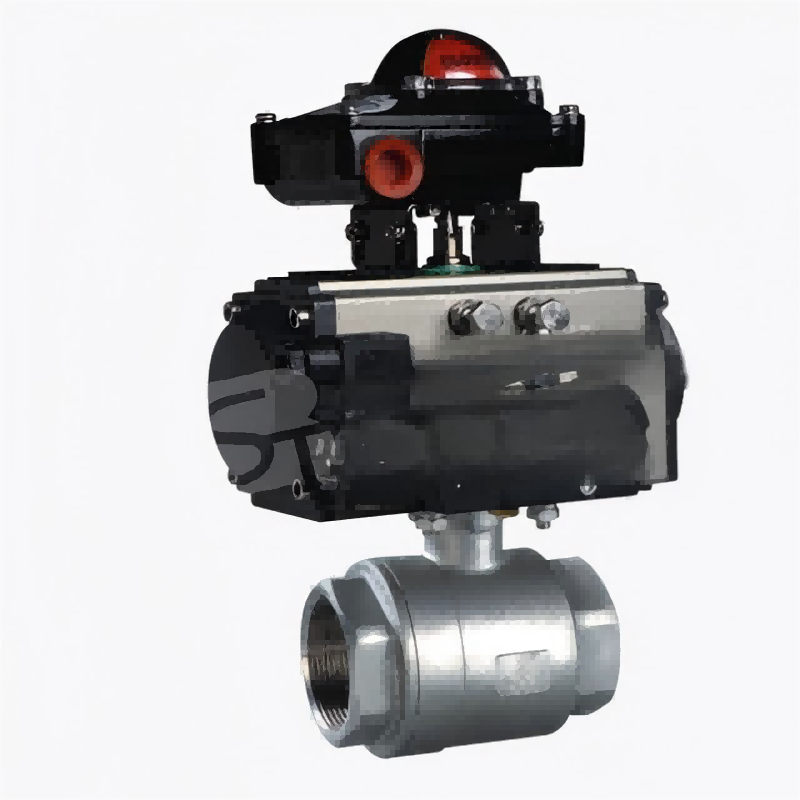 Pneumatic two-piece internal thread ball valve,two-piece internal thread ball valve,ball valve