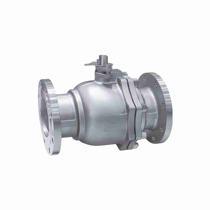 Two-piece floating flange ball valve,floating flange ball valve,flange ball valve, ball valve