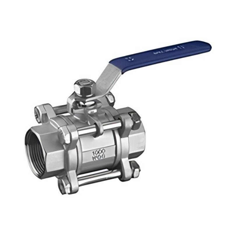 Q11F three-piece internal thread connection ball valve,
