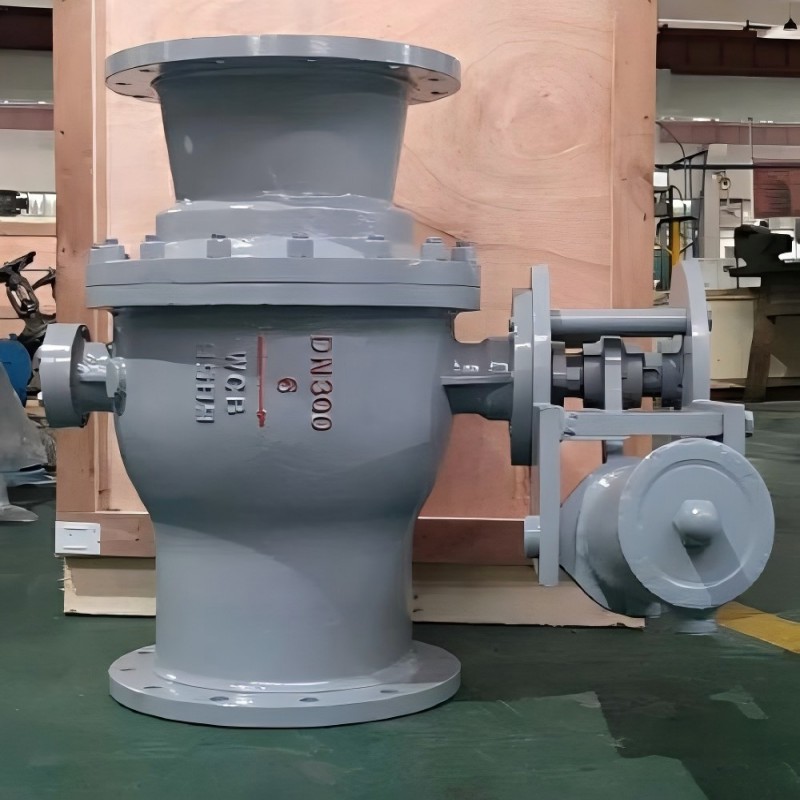 Hydraulic ball valve, ball valve