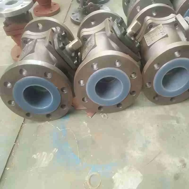 Pneumatic flange fluorine-lined ball valve, flange fluorine-lined ball valve, fluorine-lined ball valve,ball valve