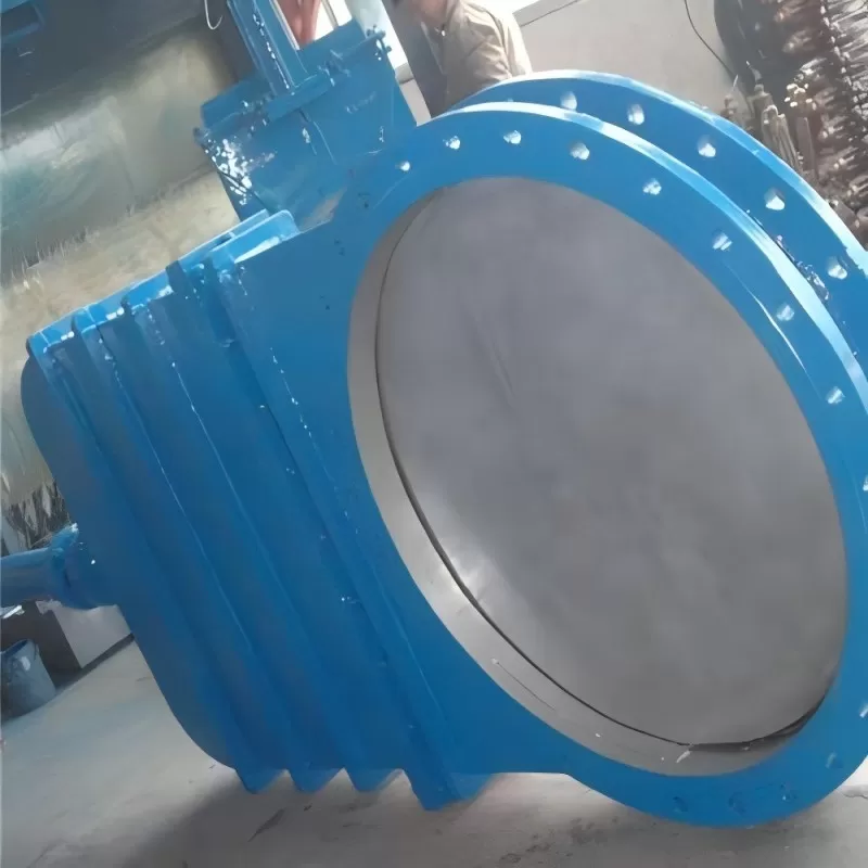 PZ73H- Large-diameter Large-diameter knife gate valve with cover,knife gate valve with cover