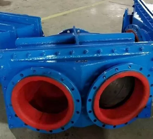 Reversing rubber-lined check valve, rubber-lined check valve,check valve