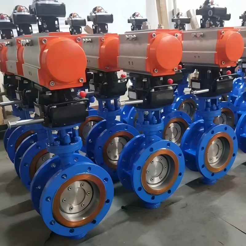 Pneumatic bidirectional pressure hard-sealed butterfly valve,Pneumatic hard-sealed butterfly valve,Hard-sealed butterfly valve. butterfly valve