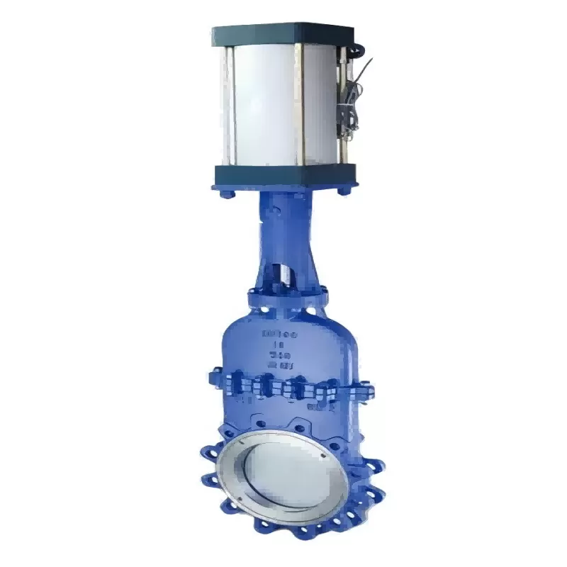 DMZ673 pneumatic concealed stem knife gate Valve - Gate valve,knife gate Valve