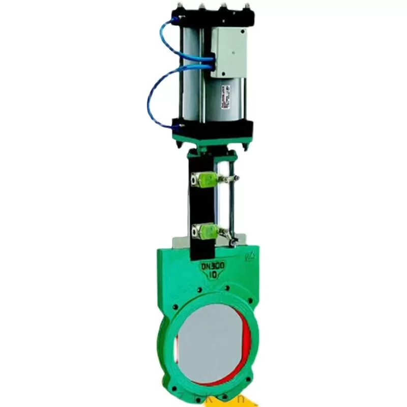 Z673X series pneumatic clamp gate valve Z673-2.5C-DN400 cast steel body nominal pressure 2.5bar, gate valve
