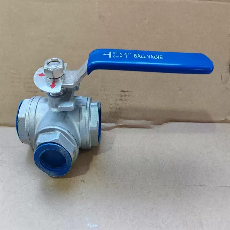 Three-way ball valve with internal thread,Internal thread three-way ball valve,three-way ball valve
