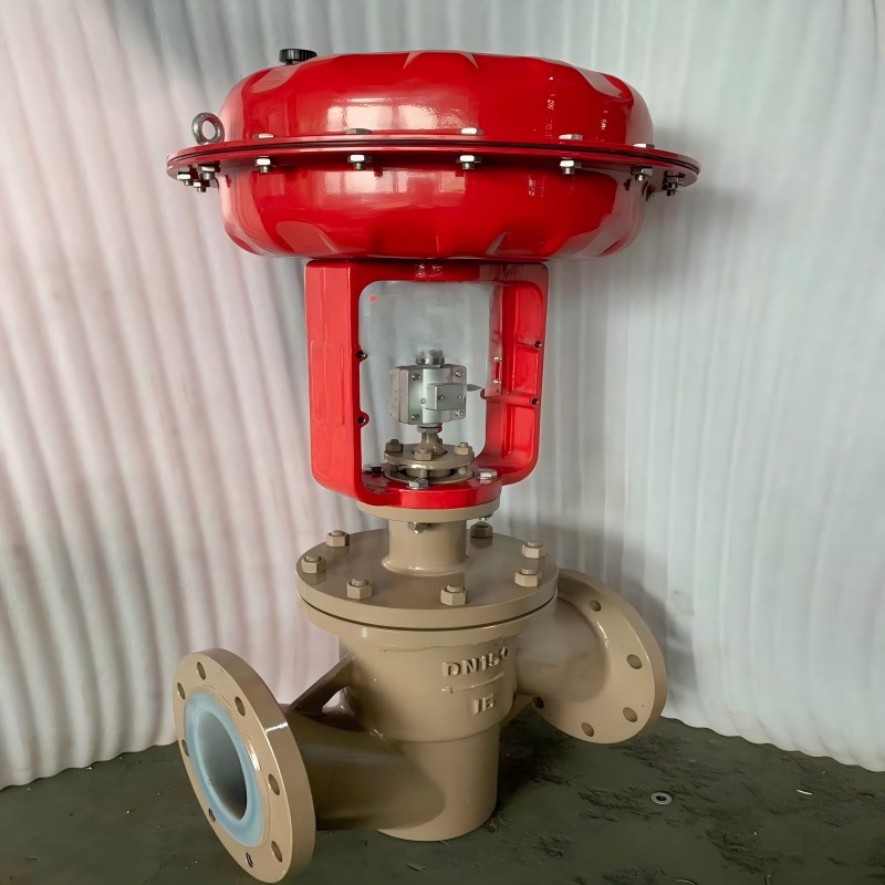 Electric fluorine lined Control valve (carbon steel fluorine lined，Lined with fluorine Control valve，Control valve